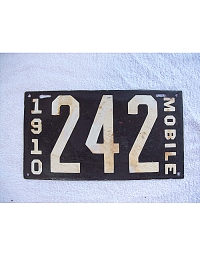 old Alabama porcelain license plates 6