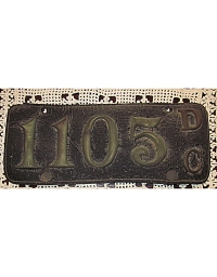 old District of Columbia leather license plate 2