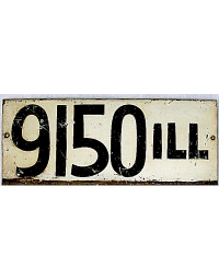 old Illinois metal license plates 4