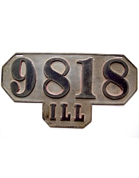 old Illinois metal license plates 5