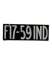 old Indiana metal license plates 4