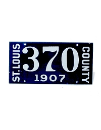 old Missouri porcelain license plates 12