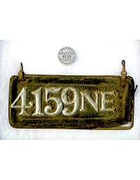 old Nebraska leather license plate 3