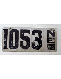 old Nebraska metal license plates 1