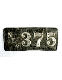 old Nevada leather license plate 3
