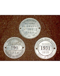 old Nevada aluminum dashboard disc