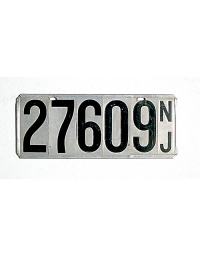old New Jersey metal license plates 7