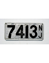 old New Jersey metal license plates 3