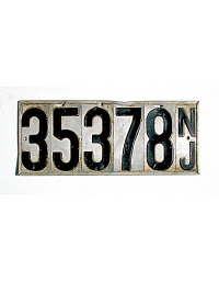 old New Jersey metal license plates 8
