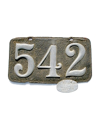 old New Jersey leather license plate 2
