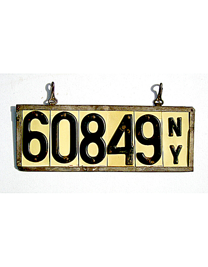 Vintage New York License Plates 69
