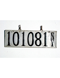 old New York metal license plates 11