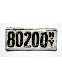 old New York metal license plates 6