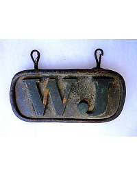 old New York leather license plate 1