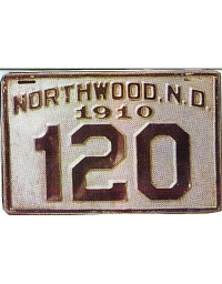 old North Dakota metal license plates 3