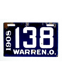 old Ohio metal license plates 1