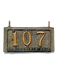 old Ohio leather license plate 4
