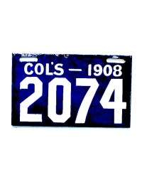 old Ohio metal license plates 8