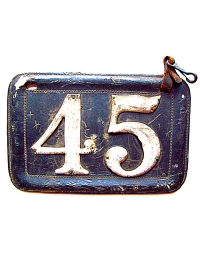 old Ohio leather license plate 5