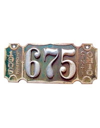 old Ohio metal license plates 6