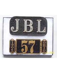 old Ohio leather license plate 1