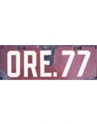 old Oregon porcelain license plates 1