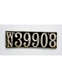 old Washington wooden license plate 2
