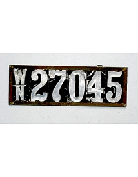 old Washington wooden license plate 1