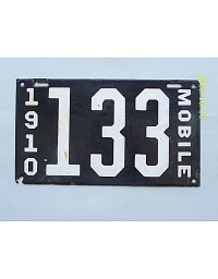 old Alabama porcelain license plates 2
