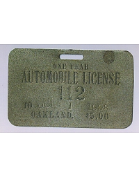 Old California License Plates 1