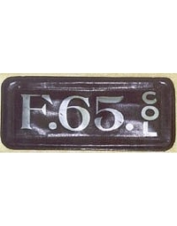 old Colorado leather license plate 3