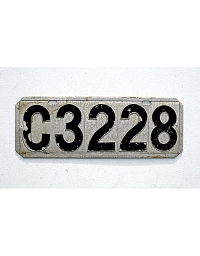 old Connecticut stamped license plates