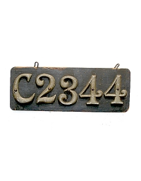 old Connecticut leather license plate 6