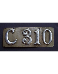 old Connecticut leather license plate 9