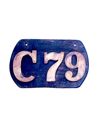 old Connecticut leather license plate 2