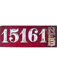 vintage license plates nebraska