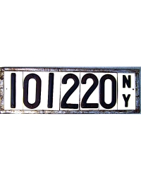 antique license plates 1910
