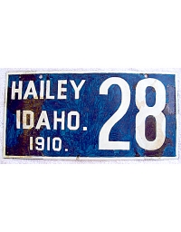leather license plate Hailey, ID