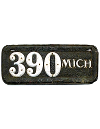 leather license plate michigan