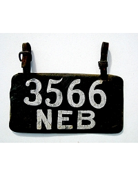leather license plate nebraska
