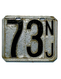 old metal license plates new jersey