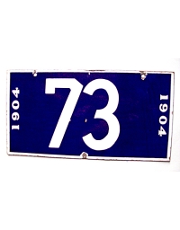old porcelain licenses plate missouri