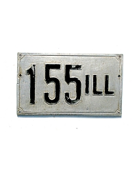 old Illinois metal license plates 1