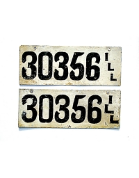old Illinois metal license plates 7