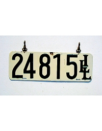 old Illinois metal license plates 6