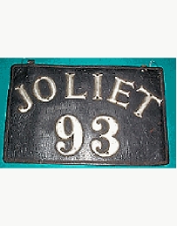 old Illinois leather license plate 2
