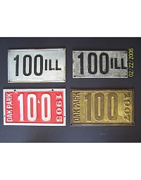 old Illinois metal license plates 9