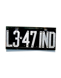 old Indiana metal license plates 3