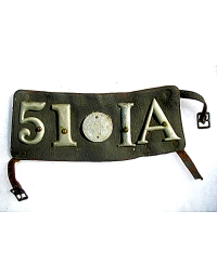 old Iowa leather license plate 1