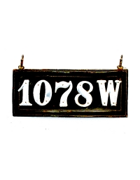 old Kansas leather license plate 7